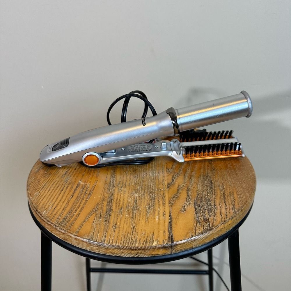 InStyler Rotating Hair Straightening Curling Hot Iron 1 1/4" IS1001 Tested Works